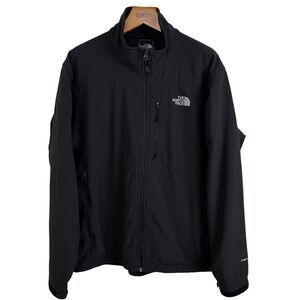 The North Face Mens XL Black TNF Apex Softshell Jacket Windproof Water Resistant